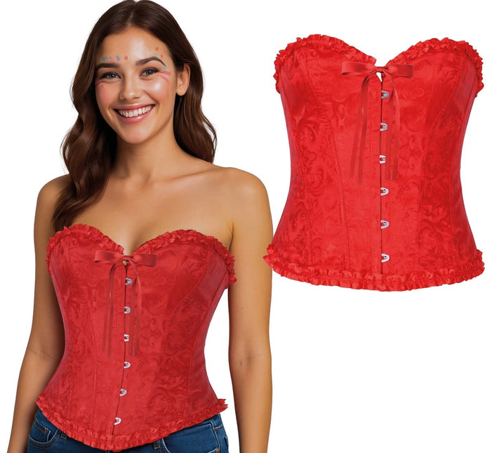 Rood Corset Dames Kant van Fiestas Guirca koop je bij Partywinkel