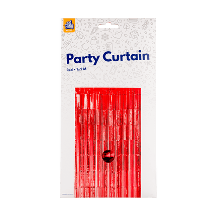 Rood Deurgordijn 2m van Paper Dreams koop je bij Partywinkel