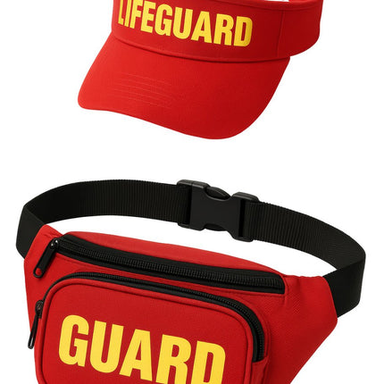 Rood Gele Verkleedset Lifeguard 2 delig van Fiestas Guirca koop je bij Partywinkel