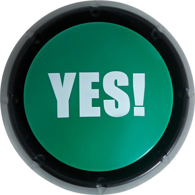 Rood Groene Button Yes! No! 9cm 2st van Fiestas Guirca koop je bij Partywinkel