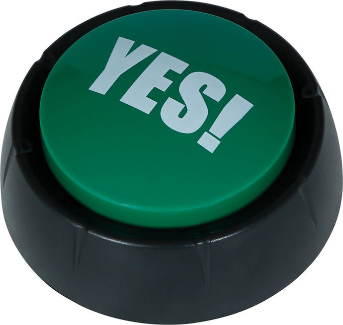 Rood Groene Button Yes! No! 9cm 2st van Fiestas Guirca koop je bij Partywinkel