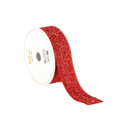 Rood Lint Glitter 25Mm 3m van CHAKS koop je bij Partywinkel