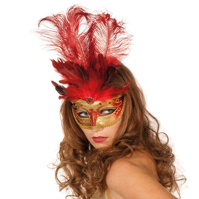Rood Masker Veer van Wilbers & Wilbers koop je bij Partywinkel