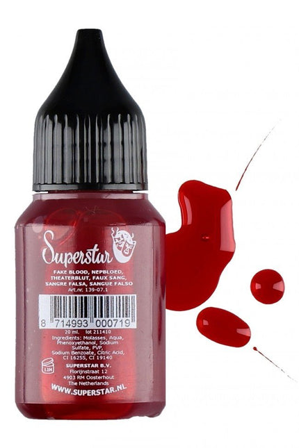 Rood Nep Bloed 20ml van Superstar koop je bij Partywinkel