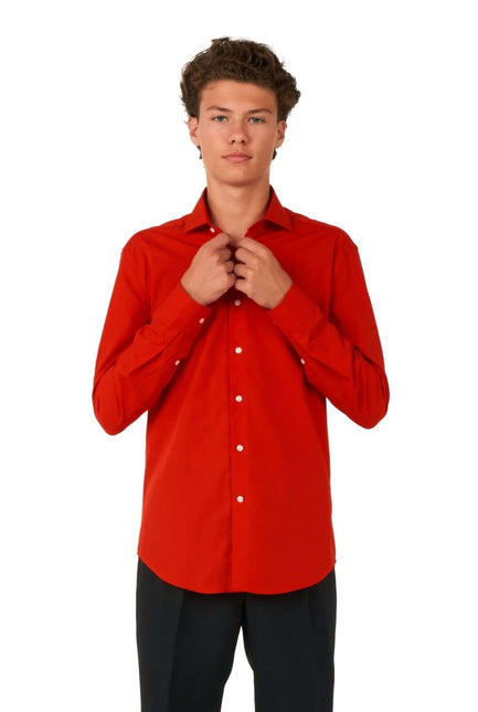 Rood Overhemd Jongen Tiener OppoSuits van OppoSuits koop je bij Partywinkel