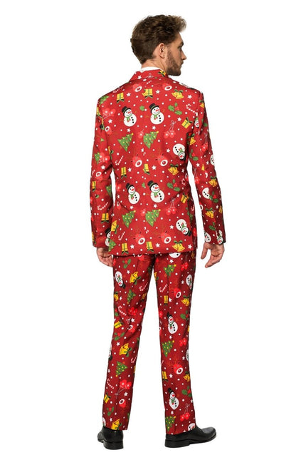 Rood Pak Kerstmis Met Licht van Suitmeister koop je bij Partywinkel