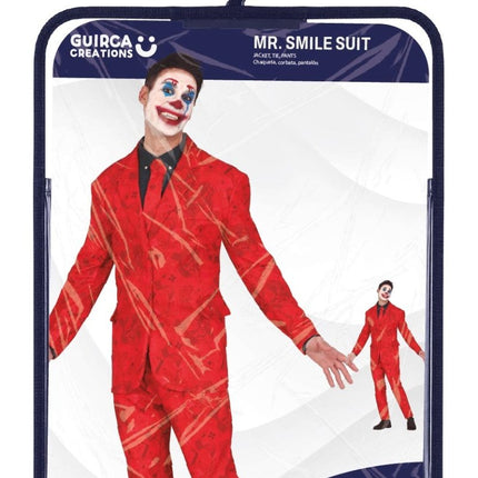 Rood Pak Mr Smile van Fiestas Guirca koop je bij Partywinkel