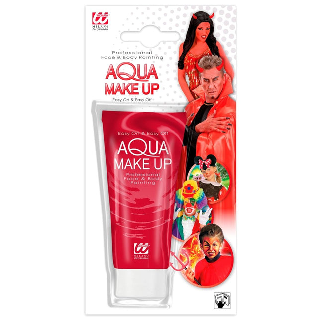 Rood Schmink Tube 30ml van Widmann koop je bij Partywinkel