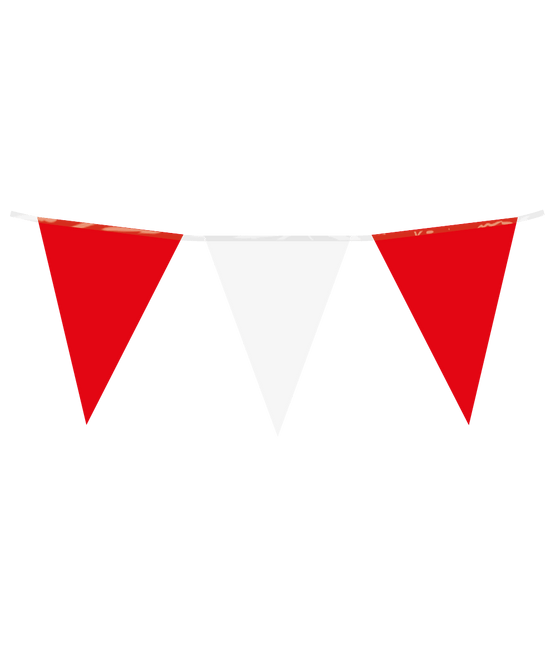 Rood Witte Slinger 10m van Paper Dreams koop je bij Partywinkel