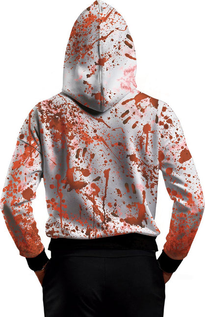 Rood Witte Trui Met Masker van Fiestas Guirca koop je bij Partywinkel