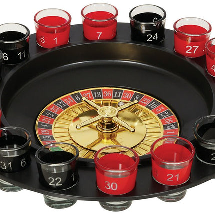 Rood Zwarte Drankspel 29cm 16 delig van Fiestas Guirca koop je bij Partywinkel