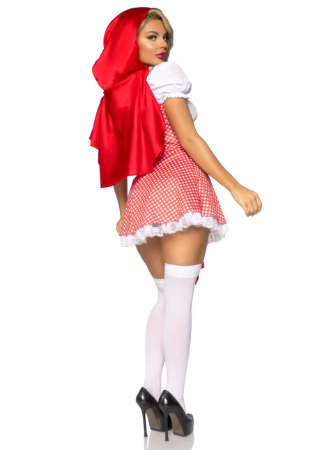 Roodkapje Jurk Rood Wit Dames Leg Avenue van Leg Avenue koop je bij Partywinkel