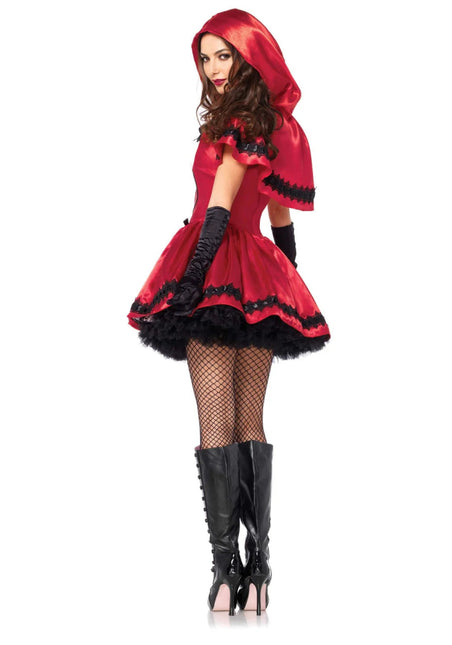 Roodkapje Jurk Wit Rood Dames Leg Avenue van Leg Avenue koop je bij Partywinkel
