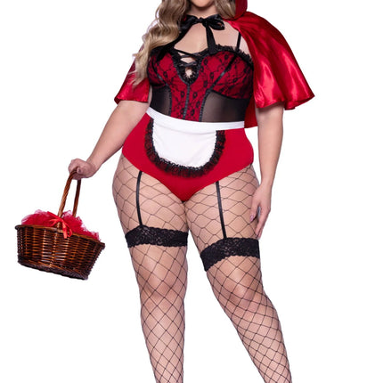 Roodkapje Kostuum Dames Bodysuit Naughty Leg Avenue van Leg Avenue koop je bij Partywinkel
