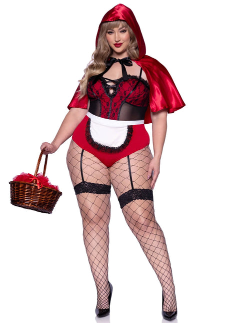 Roodkapje Kostuum Dames Bodysuit Naughty Leg Avenue van Leg Avenue koop je bij Partywinkel