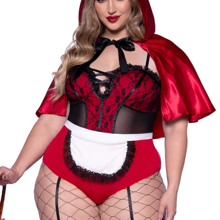 Roodkapje Kostuum Dames Bodysuit Naughty Leg Avenue van Leg Avenue koop je bij Partywinkel