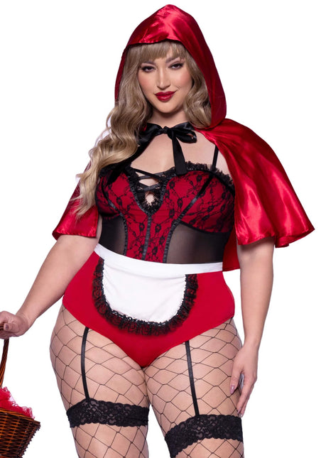 Roodkapje Kostuum Dames Bodysuit Naughty Leg Avenue van Leg Avenue koop je bij Partywinkel