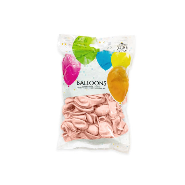 Rose Gouden Ballonnen Metallic 13cm 100st van WeFiesta koop je bij Partywinkel