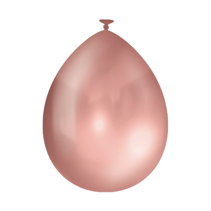 Rose Gouden Ballonnen Metallic 30cm 10st van Paper Dreams koop je bij Partywinkel