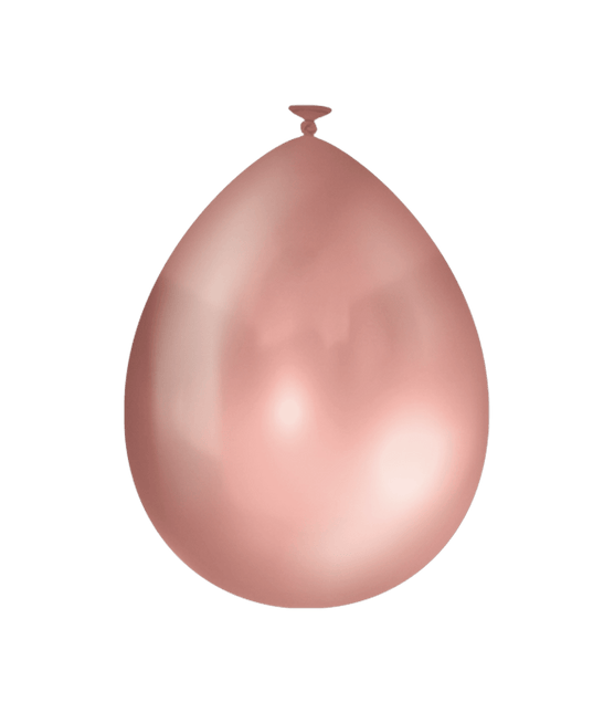 Rose Gouden Ballonnen Metallic 30cm 25st van Paper Dreams koop je bij Partywinkel