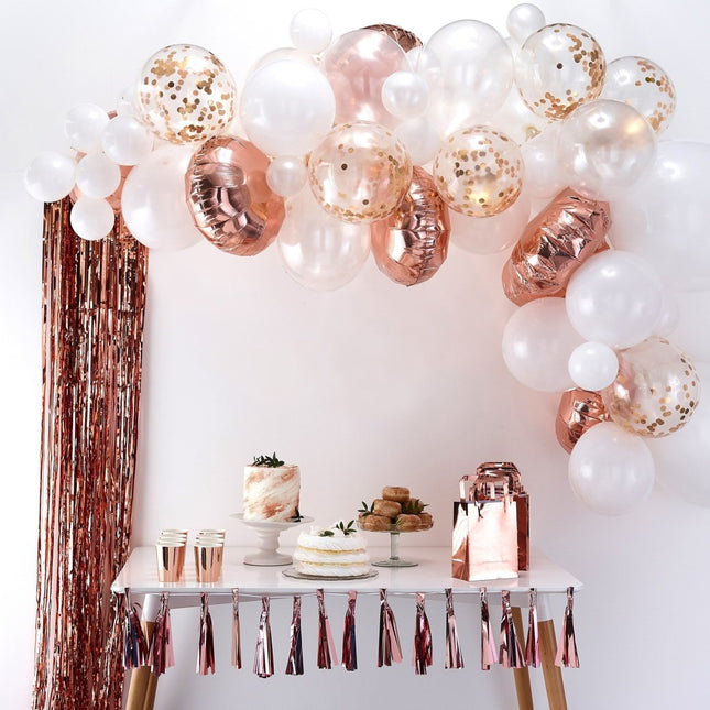 Rose Gouden Ballonnenboog DIY Set van Ginger Ray koop je bij Partywinkel