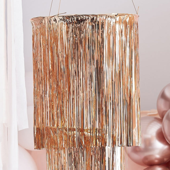 Rose Gouden Hangdecoratie Slingers 1,3m van Ginger Ray koop je bij Partywinkel