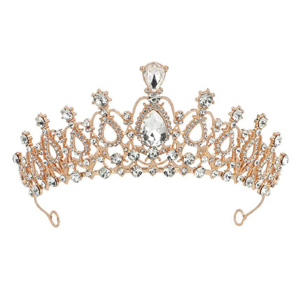 Rose Gouden Kroon Met Stenen van Boland koop je bij Partywinkel