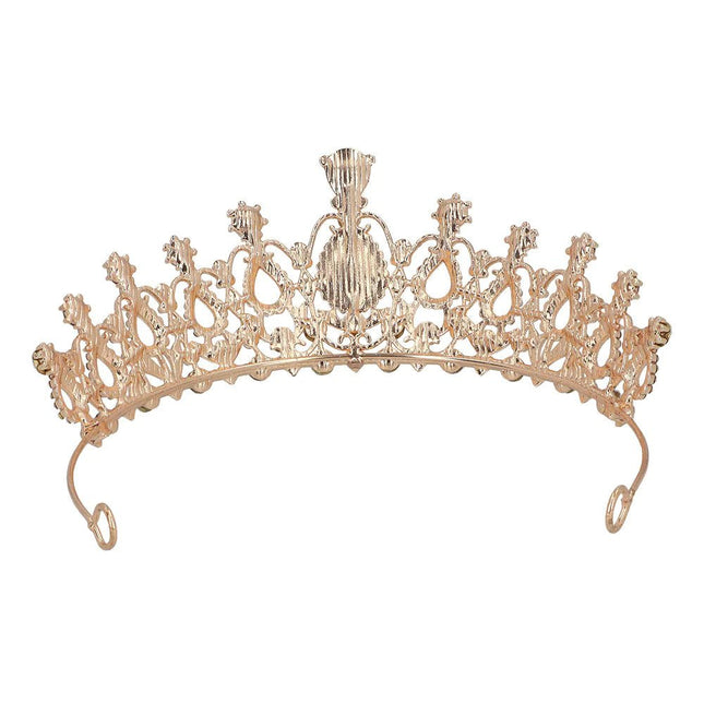 Rose Gouden Kroon Met Stenen van Boland koop je bij Partywinkel