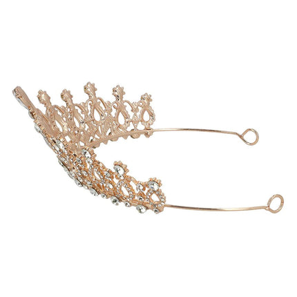 Rose Gouden Kroon Met Stenen van Boland koop je bij Partywinkel