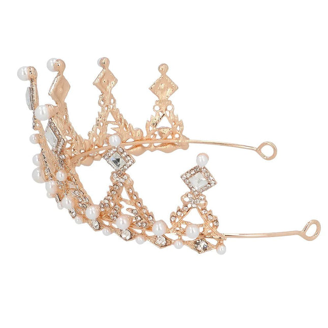 Rose Gouden Tiara Metaal van Boland koop je bij Partywinkel