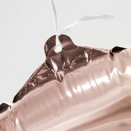 0 Year Number Balloon Rose Gold Empty 85 cm