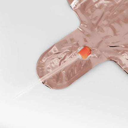0 Year Number Balloon Rose Gold Empty 85 cm