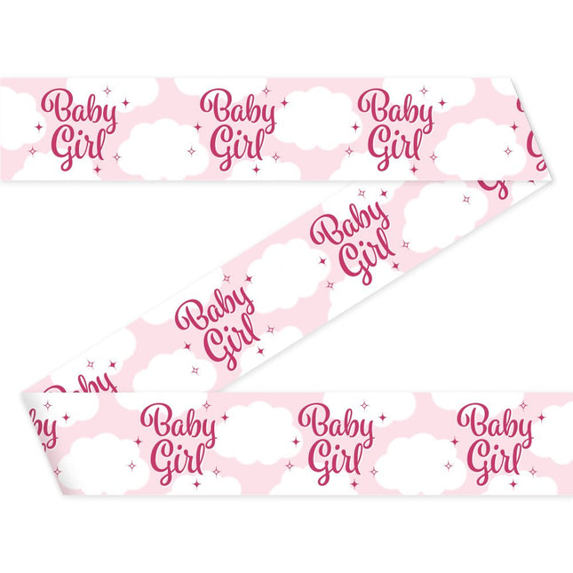Roze Afzetlint Baby Girl 12m van WeFiesta koop je bij Partywinkel