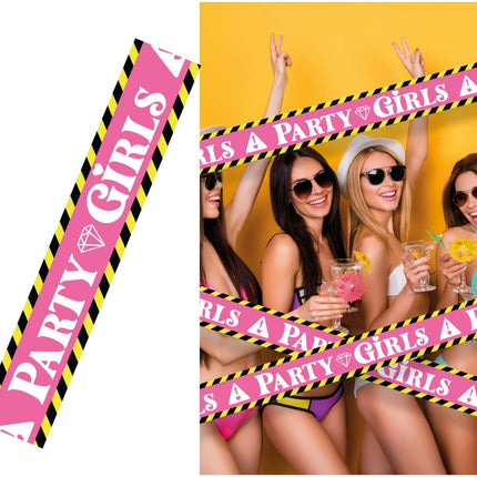 Roze Afzetlint Party Girls 6m van Fiestas Guirca koop je bij Partywinkel