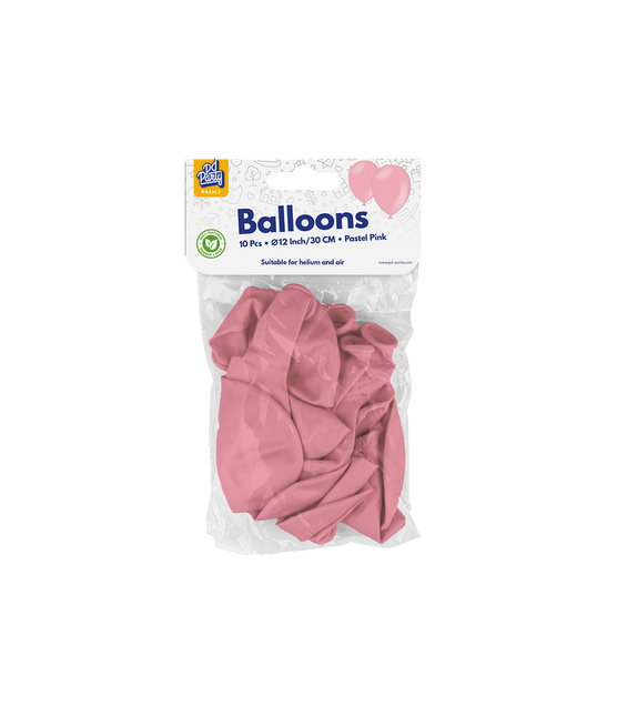 Roze Ballonnen Pastel 30cm 10st van Paper Dreams koop je bij Partywinkel