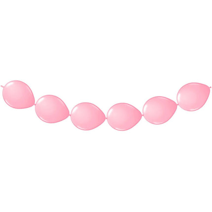 Roze Ballonnenslinger 3m 8st van Folat koop je bij Partywinkel
