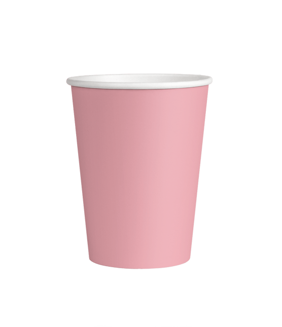 Roze Bekers 7cm 8st van Paper Dreams koop je bij Partywinkel