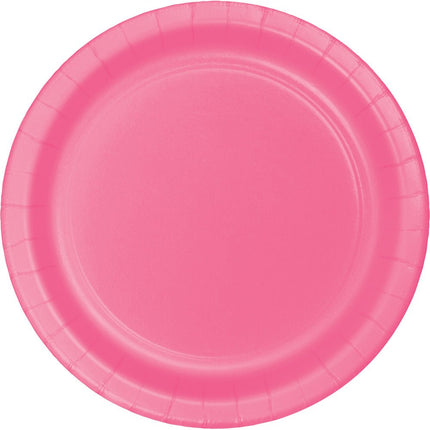 Roze Borden 23cm 24st van Creative Converting koop je bij Partywinkel