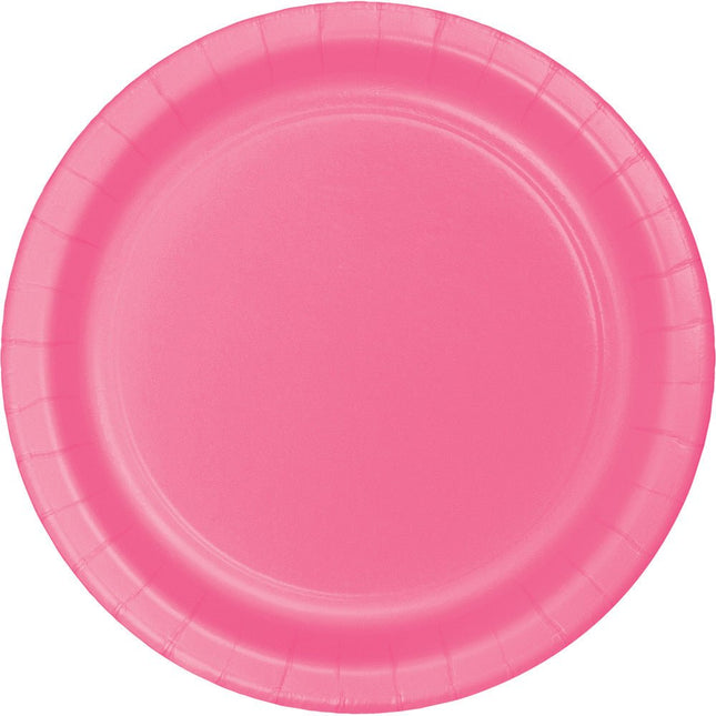 Roze Borden 23cm 8st van Creative Converting koop je bij Partywinkel