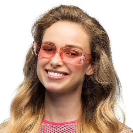 Roze Bril Glitter van Boland koop je bij Partywinkel