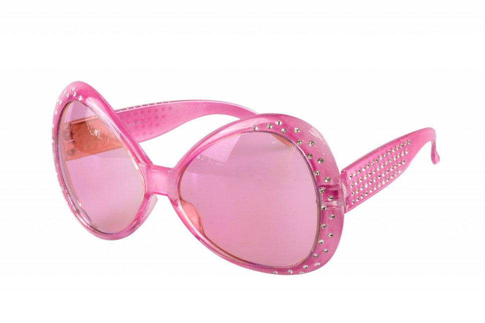 Roze Bril Glitter Steentjes van Wilbers & Wilbers koop je bij Partywinkel