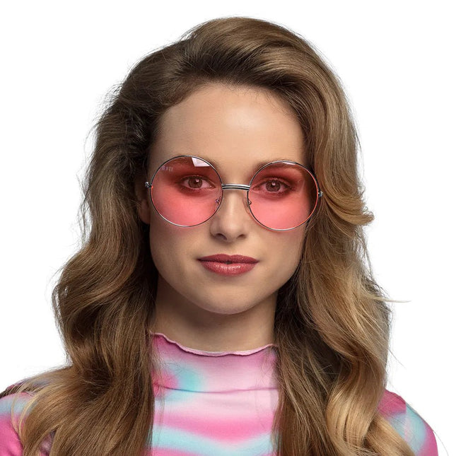 Roze Bril Hippie van Boland koop je bij Partywinkel