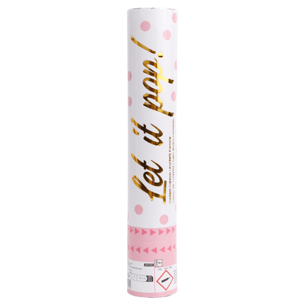 Roze Confetti Kanon 28cm van Riethmueller koop je bij Partywinkel