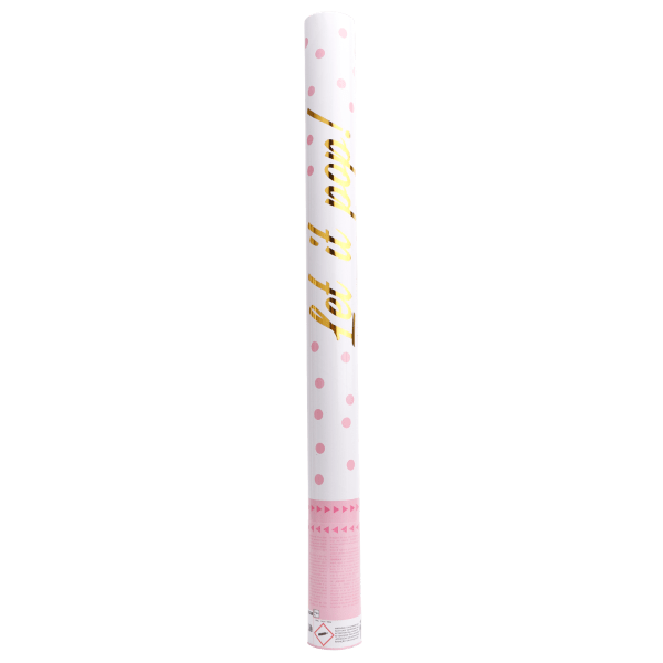 Roze Confetti Kanon 60cm van Riethmueller koop je bij Partywinkel