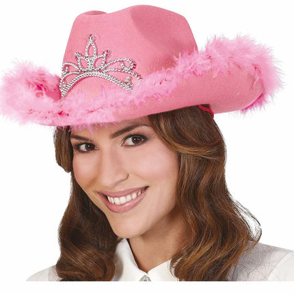 Roze Cowboy Hoed van Fiestas Guirca koop je bij Partywinkel