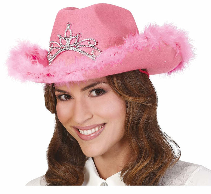 Roze Cowboy Hoed van Fiestas Guirca koop je bij Partywinkel