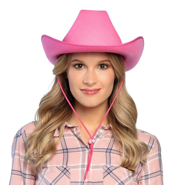 Roze Cowboyhoed van Boland koop je bij Partywinkel