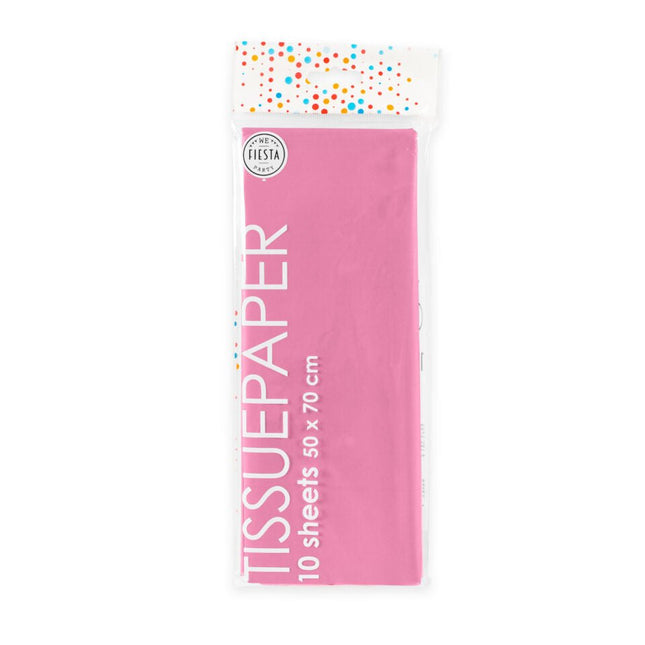 Roze Crepe Papier 50x70cm 10 vellen van WeFiesta koop je bij Partywinkel