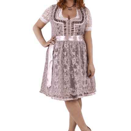 Roze Dirndl Jurk Oktoberfest Dames 2 Delig van Haus Huberts koop je bij Partywinkel
