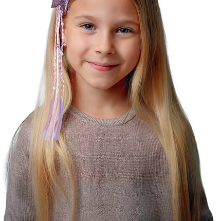 Roze Hair Extension Vlechten 30cm van Fiestas Guirca koop je bij Partywinkel